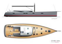 CNB 66 Deck and silhouette plans